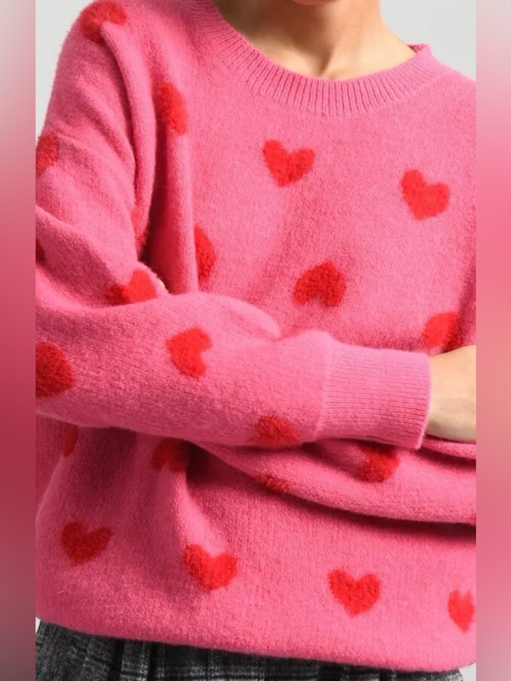 Molly Bracken Knitted Heart Sweater - Picture 4 of 12